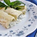 Cannelloni al ripieno di carciofi e spinaci