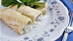 Cannelloni ripieni di carciofi e spinaci
