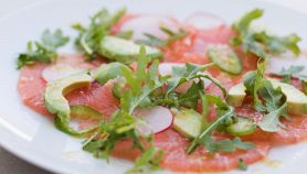 Carpaccio avocado a base vitello