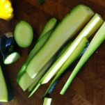 Cestello di melanzane e zucchine