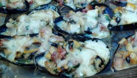Cozze ripiene in tegame