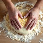 Lavorazione crescia marchigiana
