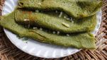 Crespelle al pesto e fagiolini