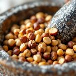 Nocciole nel mortaio