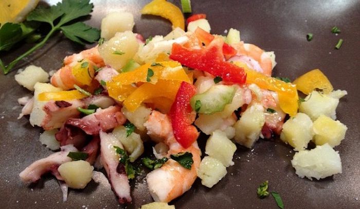 Frutti di mare Baiti con verdure