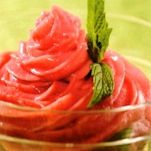 Gelato di fragole con tofu