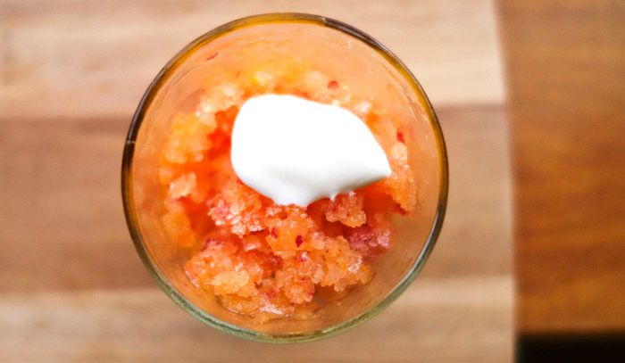 Granita all'albicocca