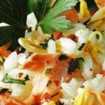 Insalata alla trota salmonata