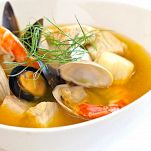 Minestra di mare con salsa rouille