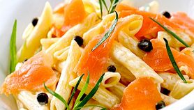Penne al salmone e panna