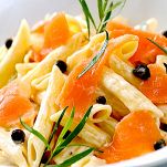 Penne panna e salmone