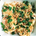 Pesce al forno con salsa tahini