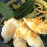 Rana pescatrice arrosto con aglio e finocchio