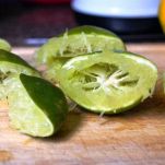 Rana pescatrice con marinata di agrumi