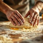 Preparazione della pasta per i ravioli