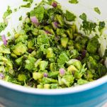 Sauce d&#8217;avocat et mais