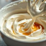 preparazione del semifreddo con le mandorle tritate