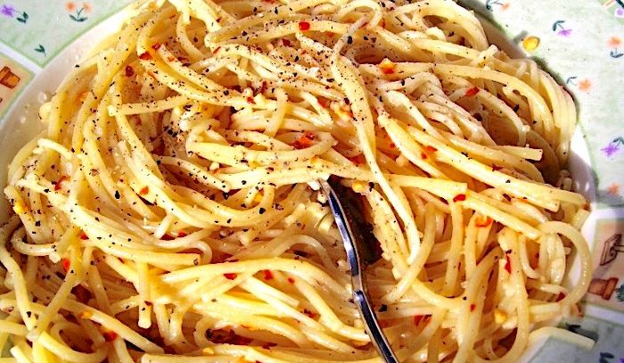 Spaghettini aglio e olio