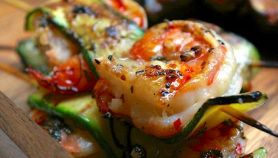 Spiedini di rana pescatrice