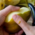 Torta di pere e banane