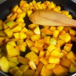 Torta di zucca e radicchio