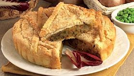 Torta salata zucca e radicchio