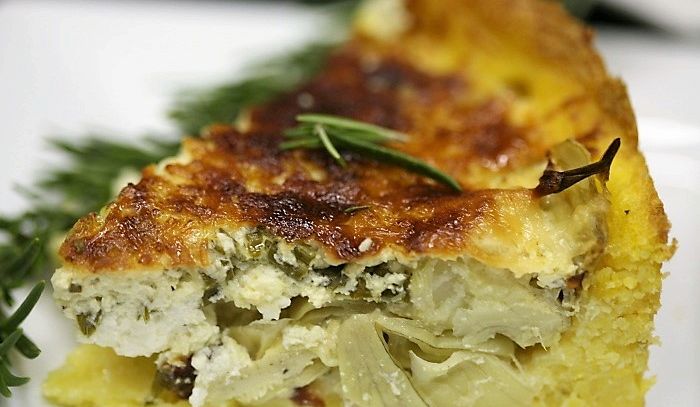 Torta salata ai carciofi