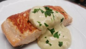 Tranci di pesce con salsa alla senape