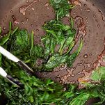 Uova strapazzate con spinaci