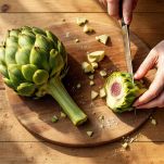 taglio dei carciofi alla napoletana