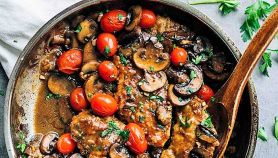 Ricetta cervo al forno con pomodori e porcini