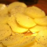 Funghi con patate in teglia