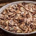 Funghi con patate in teglia