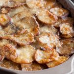 Funghi con patate in teglia