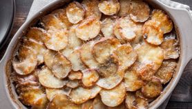 Funghi con patate in teglia