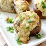 Funghi ripieni al formaggio