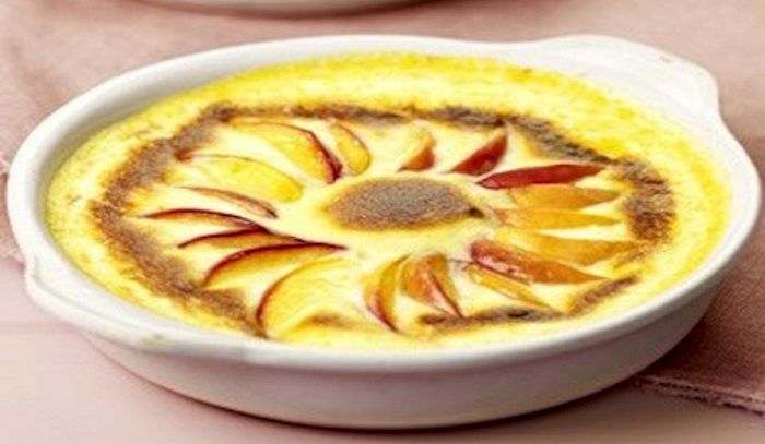 Gratin di pesche