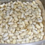 Insalata di gamberi, cannellini e menta