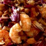 Insalata di gamberi e radicchio