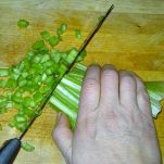 Insalata di sedani e frittata