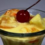 Macedonia con mousse di limone