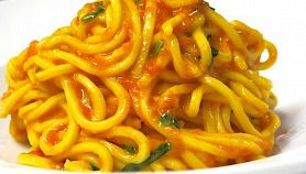 Pasta con peperoni e bacon col Bimby