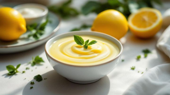 salsa al limone in una ciotola