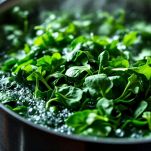 La preparazione degli spinaci