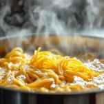 spaghetti in acqua bollente e salata
