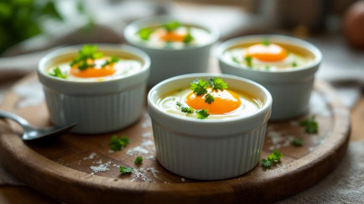 impiattamento delle uova in cocotte