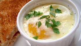 Uovo in cocotte al microonde