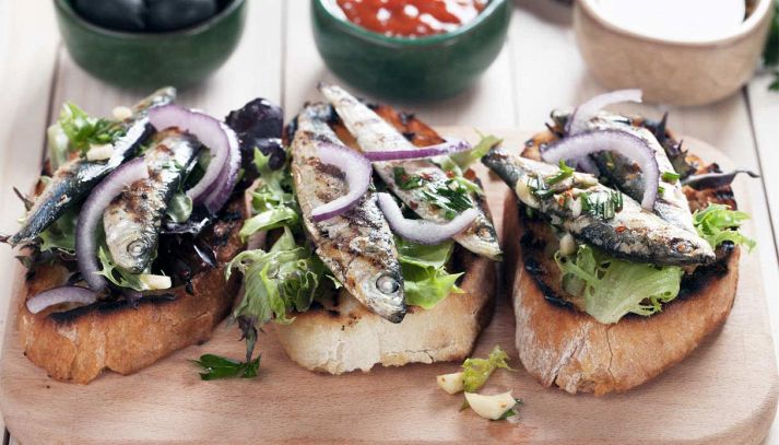 Bruschetta con le sarde al finocchietto