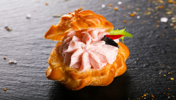 Mousse di prosciutto cotto nel bignè
