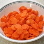 Carciofi e carote in coppa